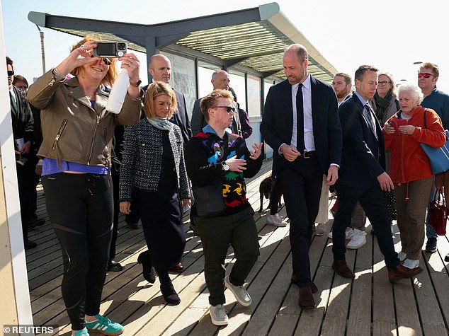 William walked with Theo from Homewards' National Co-Production Group and Hazel Detsiny, executive director of Homewards