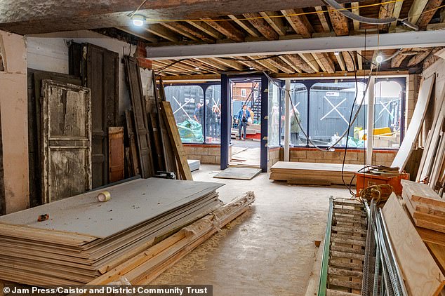 The building where the well was uncovered (pictured) is being renovated to provide retail, meeting spaces and holiday accommodation as part of a heritage hub