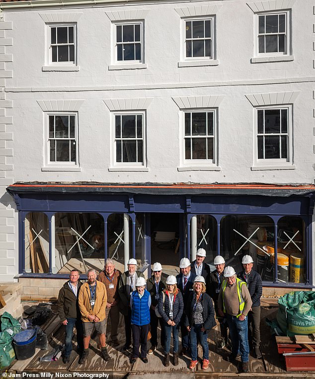 The shop which is being renovated was built during the Georgian era