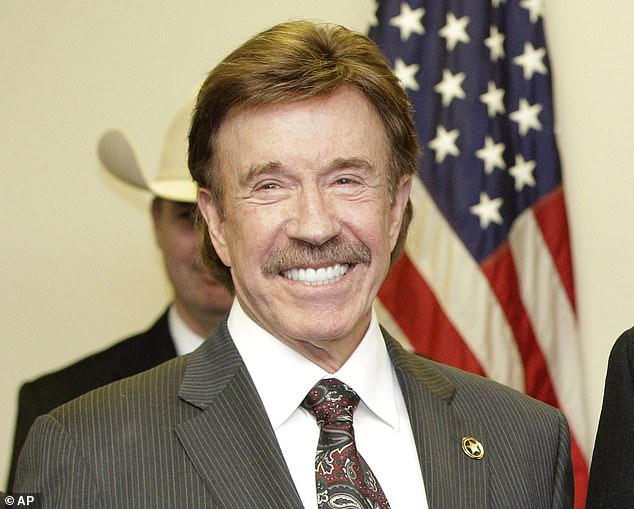 Norris' physicality has always been a huge part of his career, both on-screen and off; (pictured 2010)