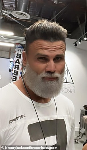 Jeremy Jackson played Hobie Buchannon in Baywatch for nine seasons. He is pictured in 2021