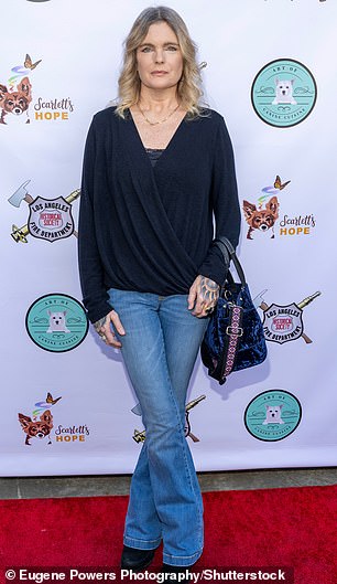 Erika Eleniak played Shauni McClain in Baywatch for three seasons. She is pictured in January