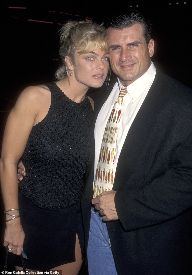 She married bodybuilder Goglia in 1998, but their marriage ended after six months. She then married a guy named Roch Daigle, and together, they welcomed a daughter. She and Philip are pictured in 1997