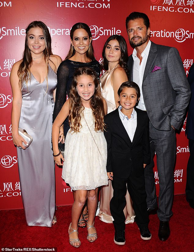 He married Dancing With the Stars host Brooke Burke in 2011, and the two have two children together. They divorced in 2020. He is pictured with his family in 2016