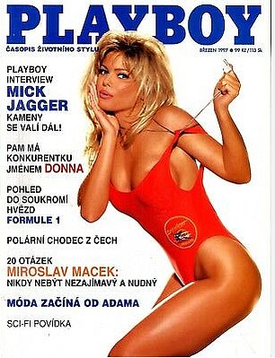 She posed for Playboy as its Playmate of the Month for September 1995 before finding TV fame. And she appeared on the cover in 1997