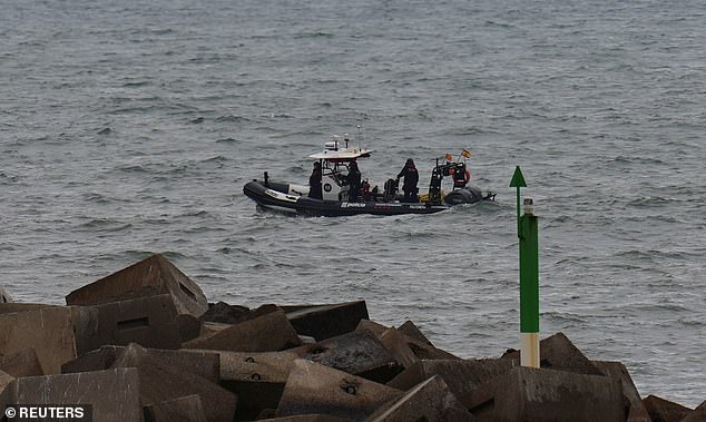 Police boats and divers were later seen searching the area along with a helicopter and drones, but police said no further clues were found