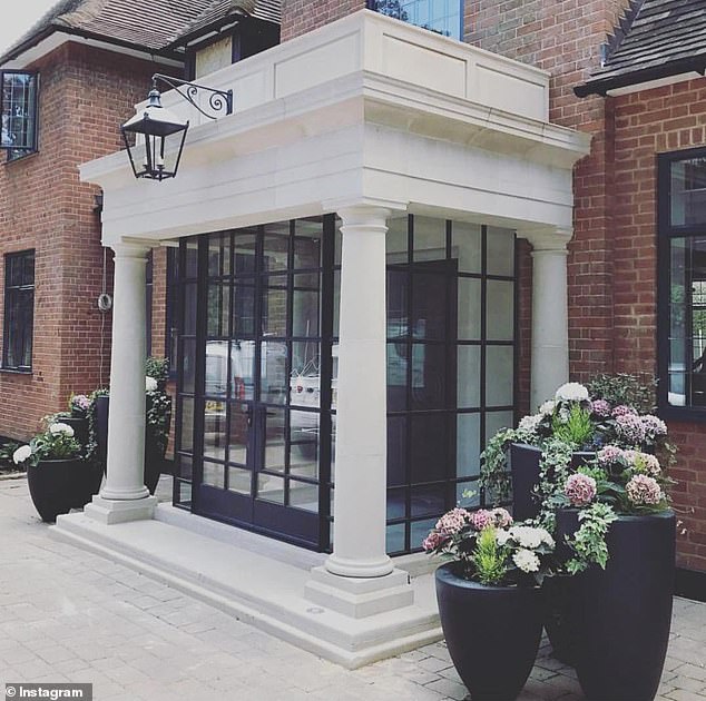 Despite her insistence that Dubai was safe, Luisa made her way back to her palatial Grade II-listed Hertfordshire manor, set in 2.8 acres of land, as the city was ravaged