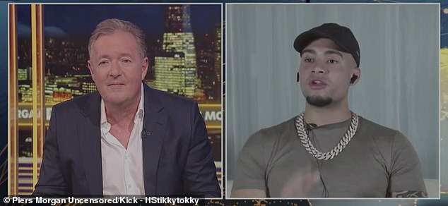 The TV presenter got up from his seat and disappeared from view of the cameras after Piers, 60, was left disappointed by a comment made about his wife