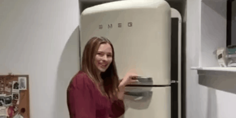 We built a secret pub in our home behind the fridge