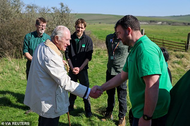 King Charles meets partners in the project