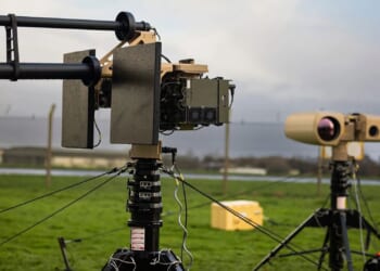 British air defence troops down more than 50 Iranian drones with rapid missile launchers