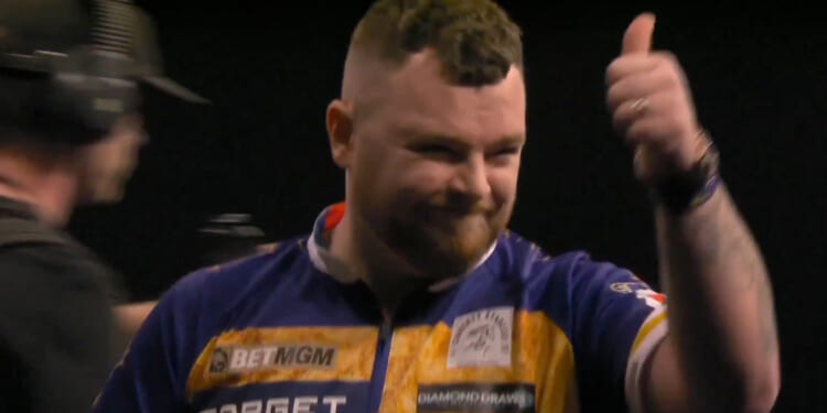 Josh Rock sends clear message to crowd after jeers as he closes in on unwanted Premier League Darts history