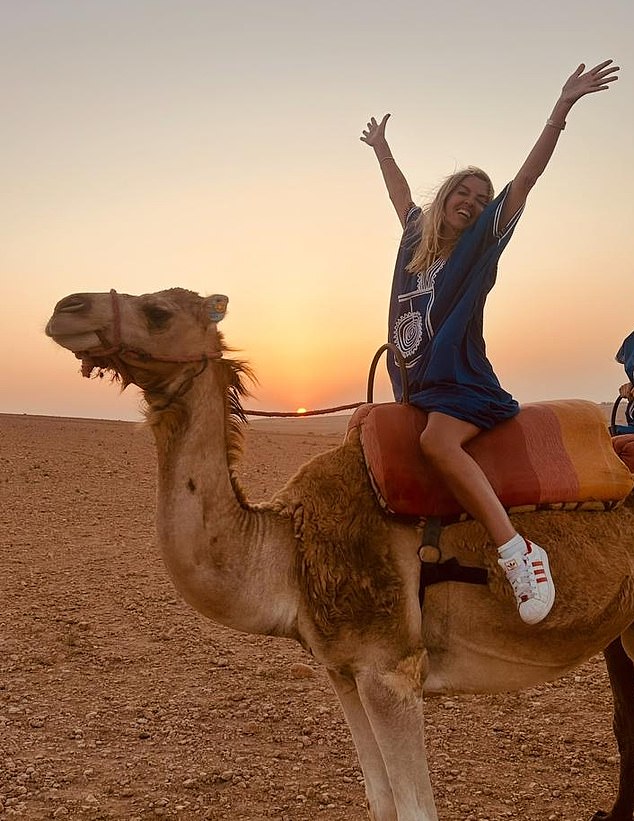 Now Gilly runs a business called Mending Hearts ¿ offering retreats where people can process heartbreak and rebuild confidence in a supportive community (Pictured in Morocco)