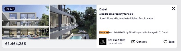 Property prices are being slashed across Dubai with luxury apartments having millions shaved off the asking price