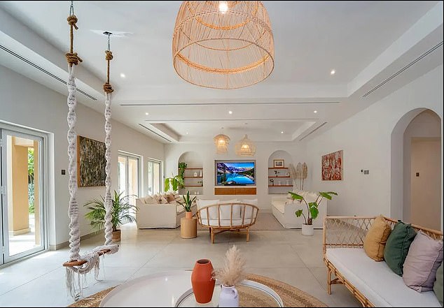 The home is in its own 'private oasis' hidden out of sight