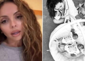 Jesy Nelson reveals emotional update on twin daughters’ SMA1 battle as they’re fitted with leg splints