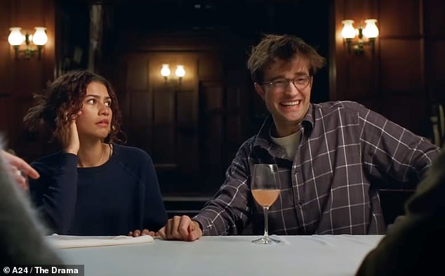 Pictured with Robert Pattinson in The Drama