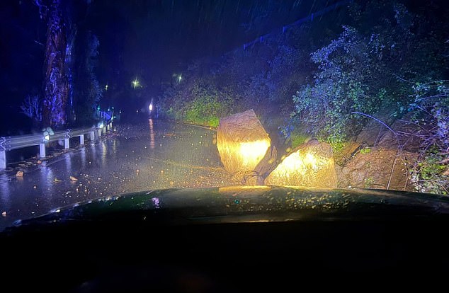 Conditions are expected to ease slightly into the weekend, but disruption will continue with further heavy rain, gusts of up to 90km/h and waves still reaching up to five metres