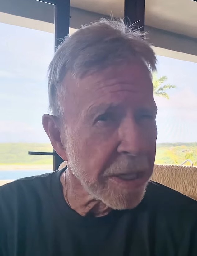 Norris seen in an Instagram video he shared with fans just weeks before his death on Thursday