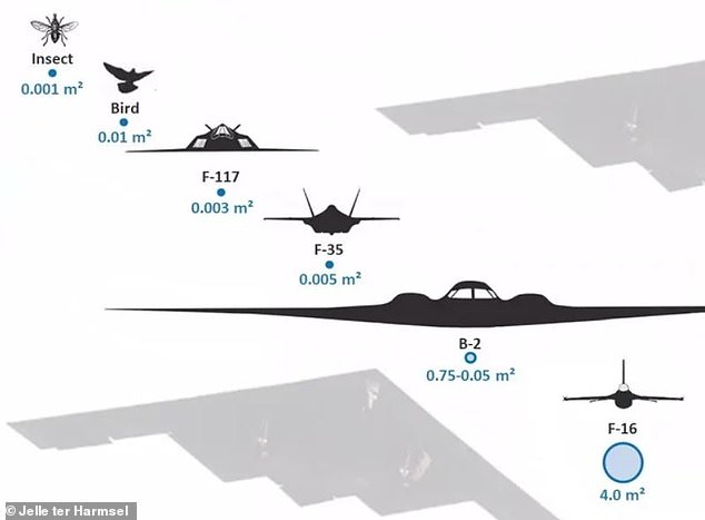 The F-35's specially shaped panels and radar-absorbing coating mean that it only has the radar cross section of a small bird, making it extremely hard to detect and hit