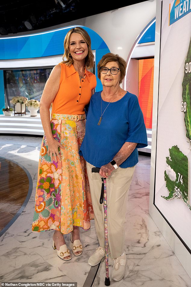 Savannah Guthrie and mother Nancy Guthrie together in the television studio on Thursday, June 15, 2023