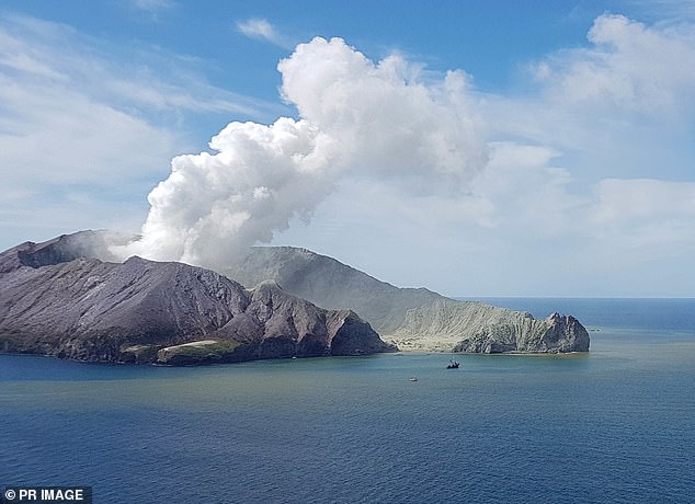 'The moment I saw it, I knew what was happening,' Waghorn writes. 'The island was erupting'