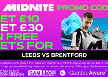 Claim £30 bonus for Leeds vs Brentford