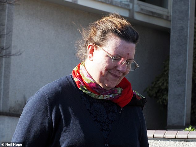 The vicar said Carpenter became very angry when she thought she was the subject of a sermon he delivered on mediation