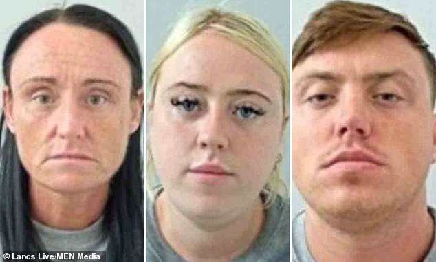 Maxwell, (left), Donlin (right) and Clegg (centre) were sentenced to life and must serve minimum terms of 23 years, 26 years and 20 years respectively