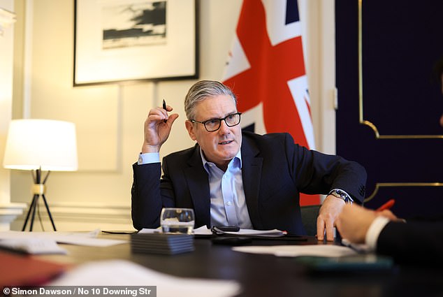 Prime Minister Keir Starmer, pictured above, previously told Parliament that the UK would 'protect out people in the region'