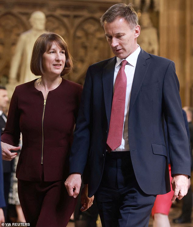 Reeves is allegedly in regular talks to the 'wet' Tory Jeremy Hunt, Chancellor under both Liz Truss and Rishi Sunak