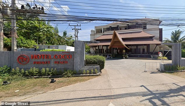 The four-star hotel on the island of Phuket in Thailand, a popular tourist destination