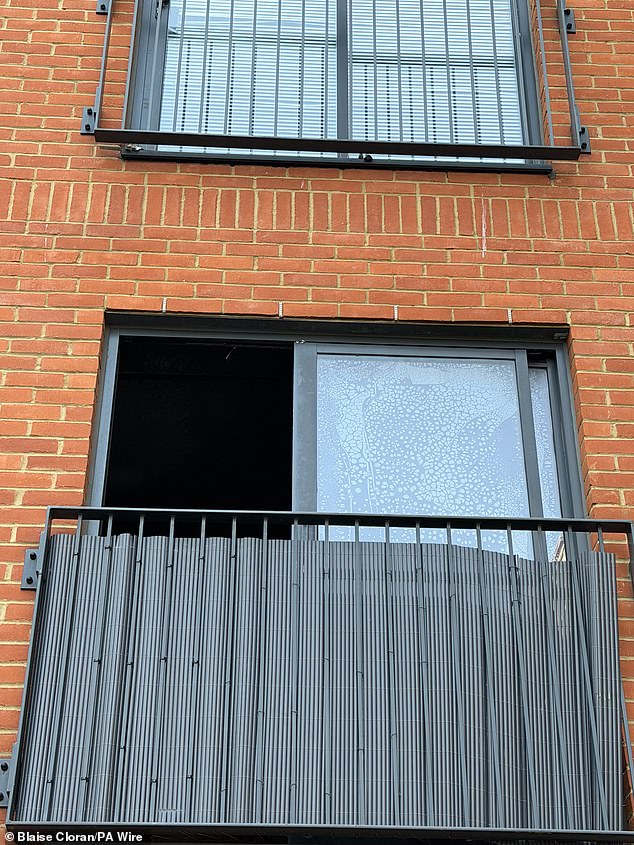 Pictures of the scene after the fire broke out just after lunch time in Southwark