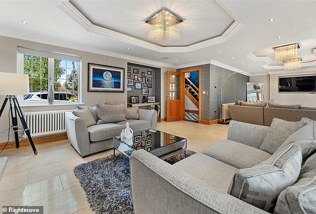 The five-bedroom six-bathroom abode was built in 2010 and has been 'impeccably designed'. It is described as being a 'landmark modern residence offering luxury, space and unrivalled lifestyle features'