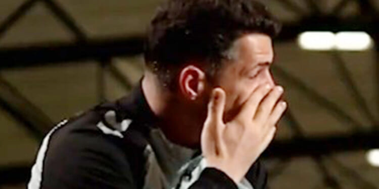 Ex-Arsenal hardman breaks down in tears during emotional interview as he pays tribute to his hardworking parents