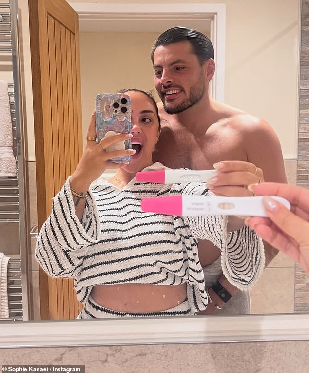 Jordan turned his attention to his pregnant girlfriend Sophie Kasaei, as he continued: 'My focus right now is simple. I need to get healthy' (Pictured together)