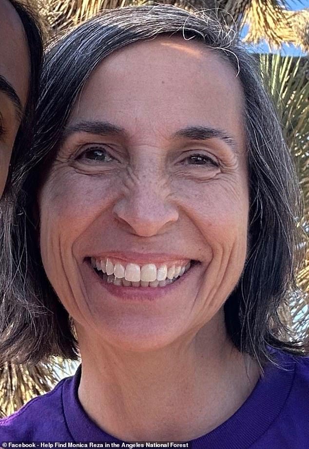 In June 2025, Reza (pictured) was hiking 30 feet behind a companion on a Los Angeles trail when she 'vanished off the face of the earth'