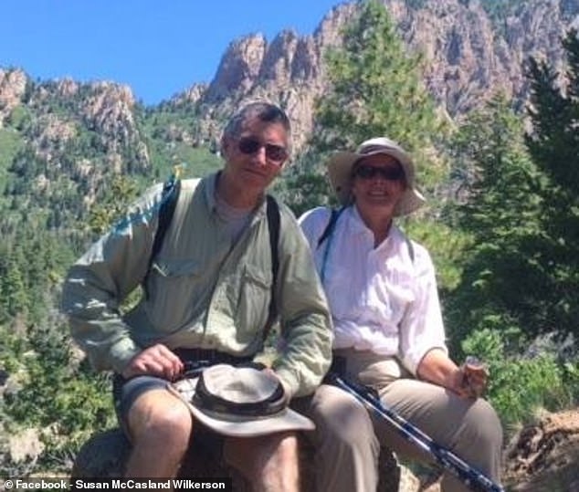 McCasland's wife (both pictured) said her husband worked in the UFO community after retirement, offering unpaid expertise on military, technical and scientific matters