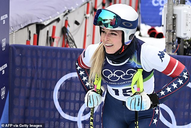 The 41-year-old later fired back at the 'haters' who said she was 'selfish' to ski at the Games