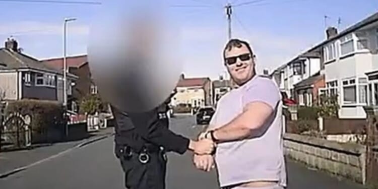 Moment smiling drunk driver sways in street as he stops for more booze after killing cyclist