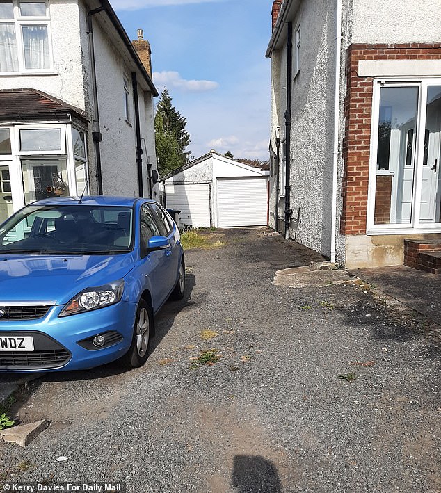 Mrs Potter claims that at first she got on well with her neighbour Kirsten McGowan, 65, but eventually things changed when divorced Mrs McGowan's youngest son Martin passed his driving test - and complained he wasn't able to manoeuvre around her Ford Focus