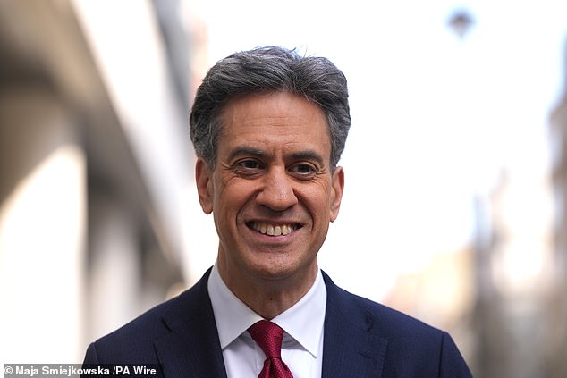 Energy Secretary Ed Miliband is committed to switching to 95 per cent clean power sources by 2030 - a goal that will require a tripling of current wind capacity