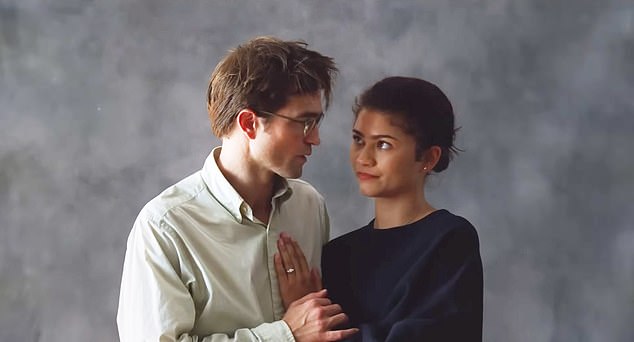 Despite the marketing ploy, The Drama is not a rom-com or a wedding movie  - it’s a black comedy that features a disturbing twist that has reportedly left some early viewers horrified (Zendaya and co-star Robert Pattinson are seen in a still from the flick)