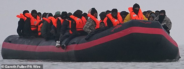 People thought to be migrants arrived in Gravelines, France, onboard a small boat last November
