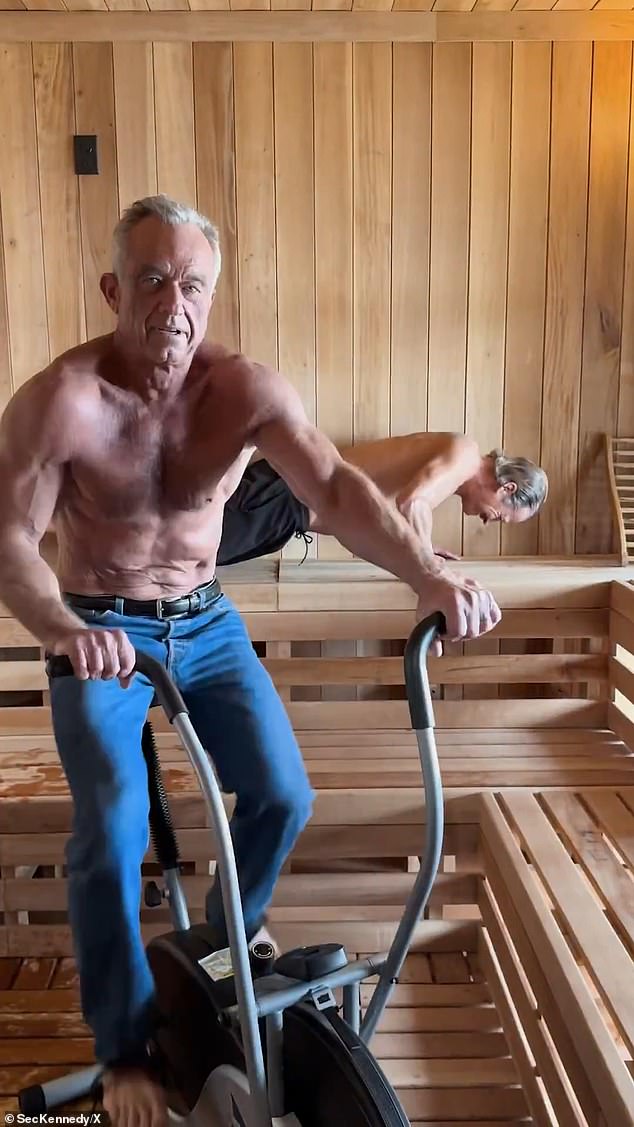 The health secretary said he goes to the gym for 35 minutes four days a week