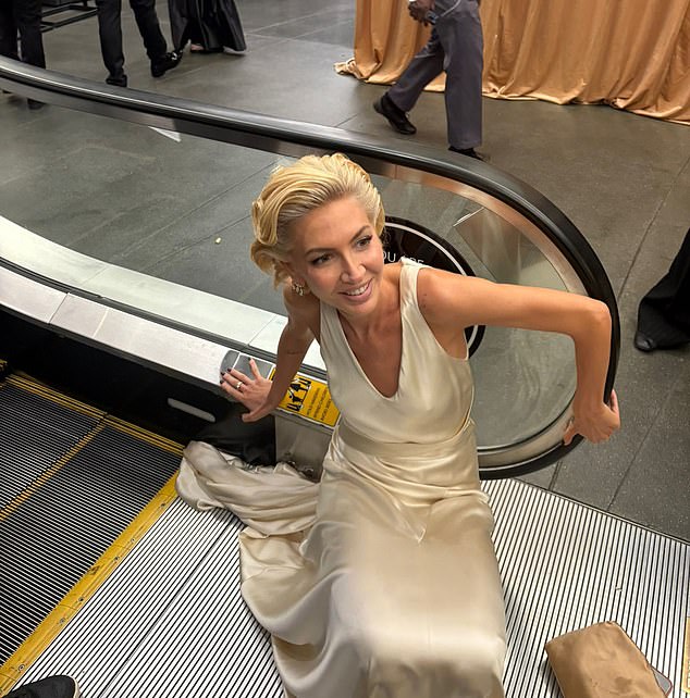 Socialite Sabine pictured causing quite the stir at the Oscars this month