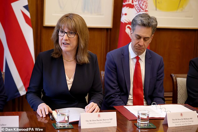 Miliband's remarks are understood to have frustrated Ms Reeves (pictured left) and Liz Kendall, the science and technology secretary, as ministers try to catch up with America and China in the battle for AI supremacy