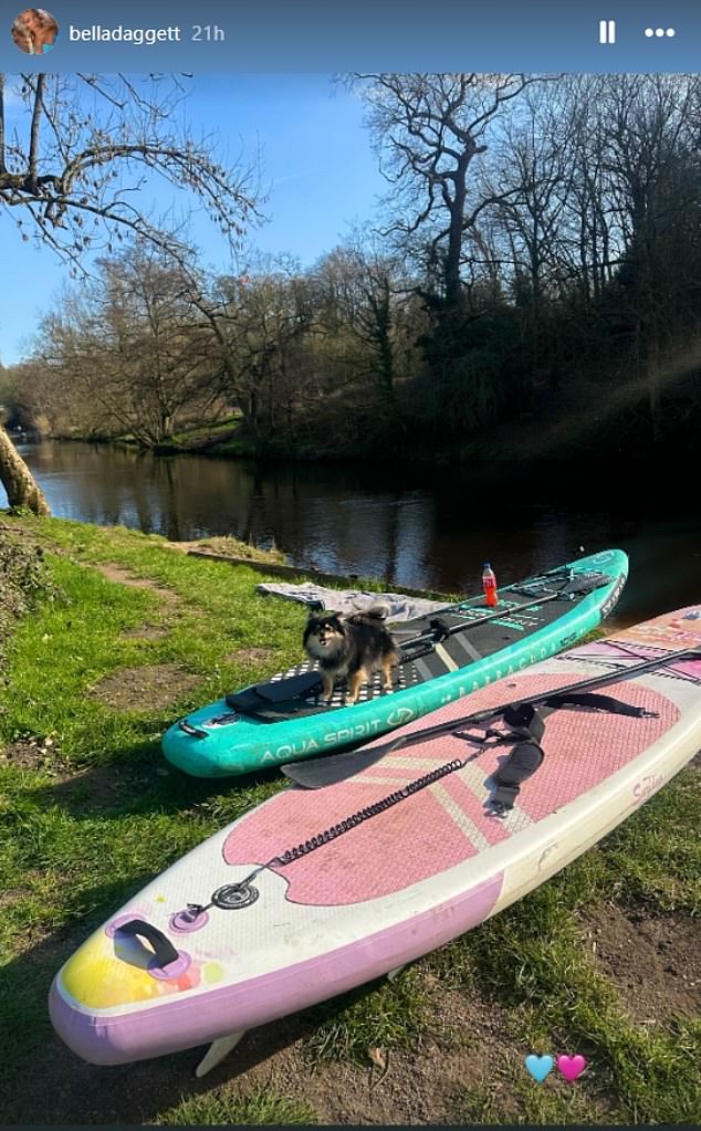 Ms Daggett has been back in the UK a week and has been trying to put her Dubai nightmare behind her with some paddleboarding in Knaresborough and catching up with family