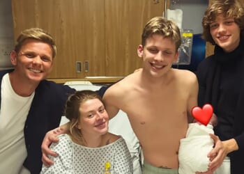Jeff Brazier is all smiles with his first grandchild as son Freddy welcomes baby girl with ex-girlfriend Holly