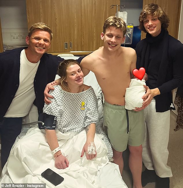 His son, Freddy, and his girlfriend, Holly Swinburn, who recently rekindled their relationship, announced that they have welcomed a baby girl, 'Isla Jade Brazier', earlier this month